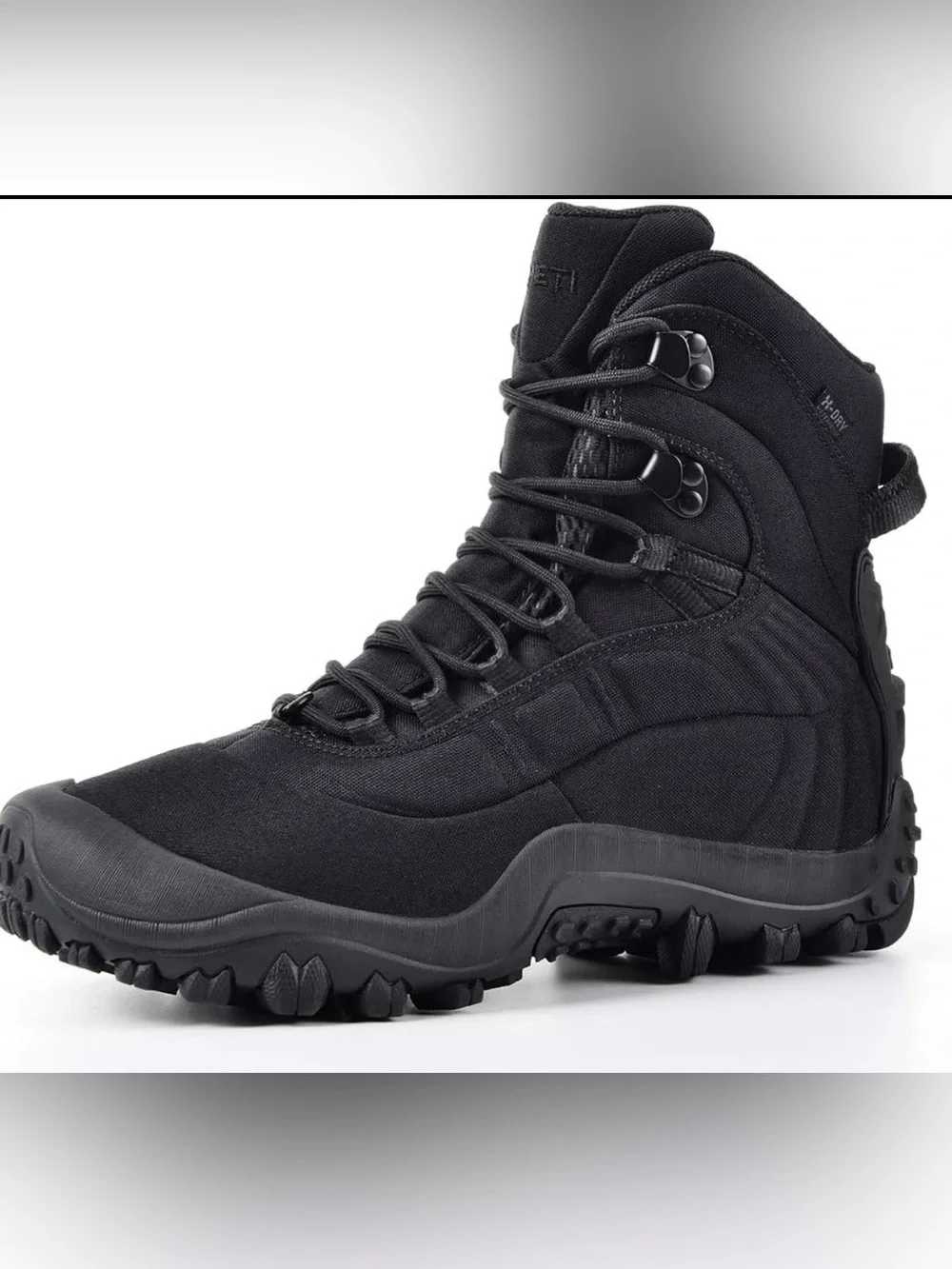 Men's Black Tactical Waterproof Hiking Boot